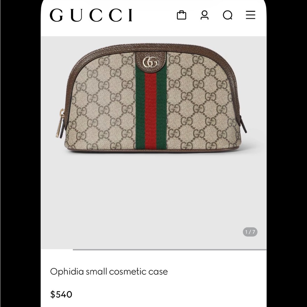 Authentic Gucci Ophidia small cosmetic case!! - Picture 5 of 10